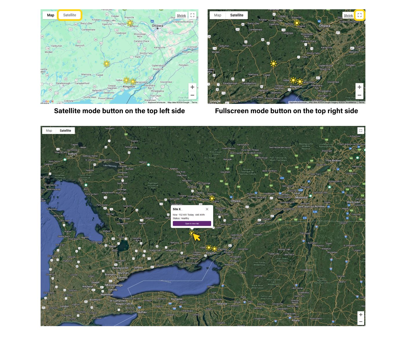 Additional Features for SolarVu Map